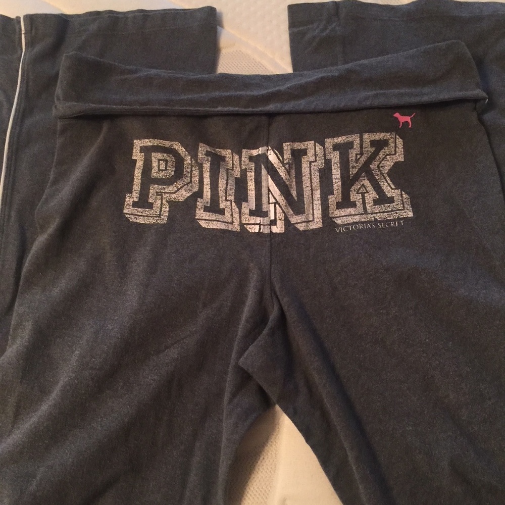 Small Victoria Secret PINK Charcoal Yoga Pants